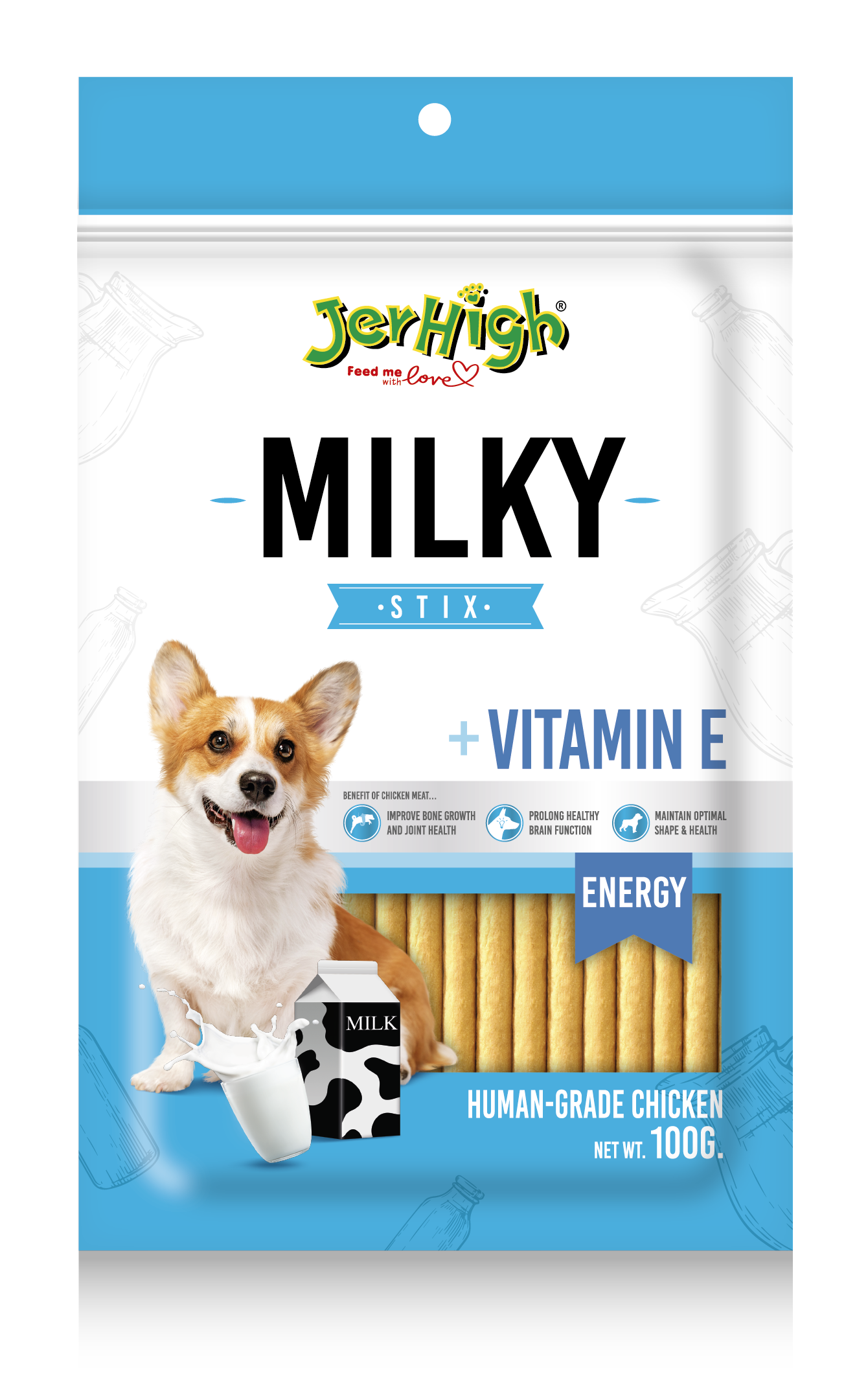 Jerhigh Milky 100 gm Sai International Pet Products Pvt Ltd.